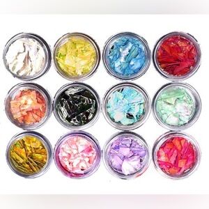Colorful Nail Art Foil Flakes Set